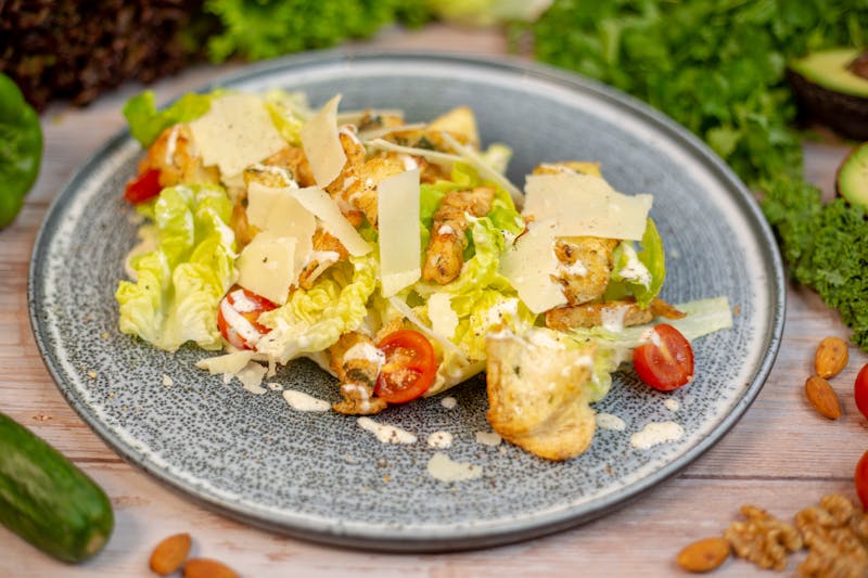 Fresh Caesar salad with house-made dressing