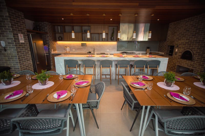 Via 313 restaurant dining area interior