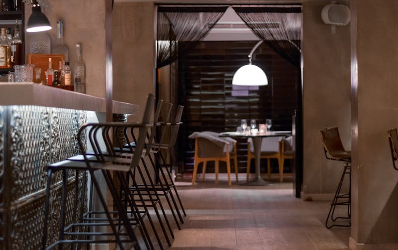 Via 313 bar and lounge area interior design